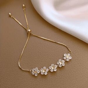 Boho Flower Star Diamond Bracelet